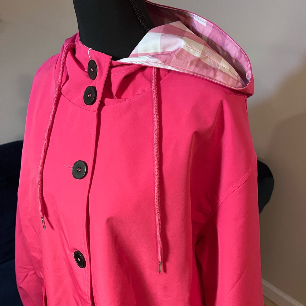 NWT The Wjacket “Barbara Pink” Winbreaker Rain Jacket - Picture 2 of 11